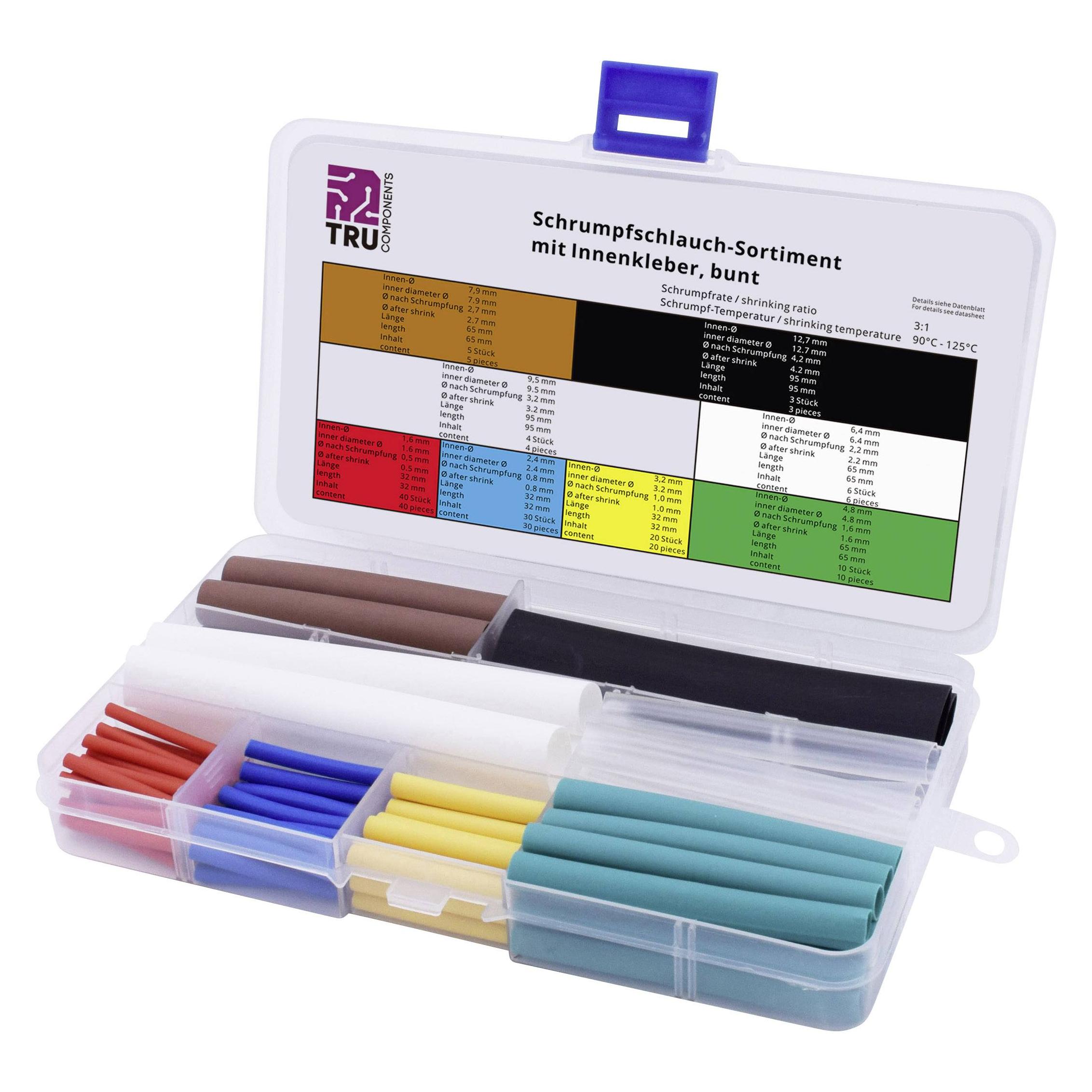 Tru Components Schrumpfschlauch-Sortiment, 118 teilig (118x) (7560492)