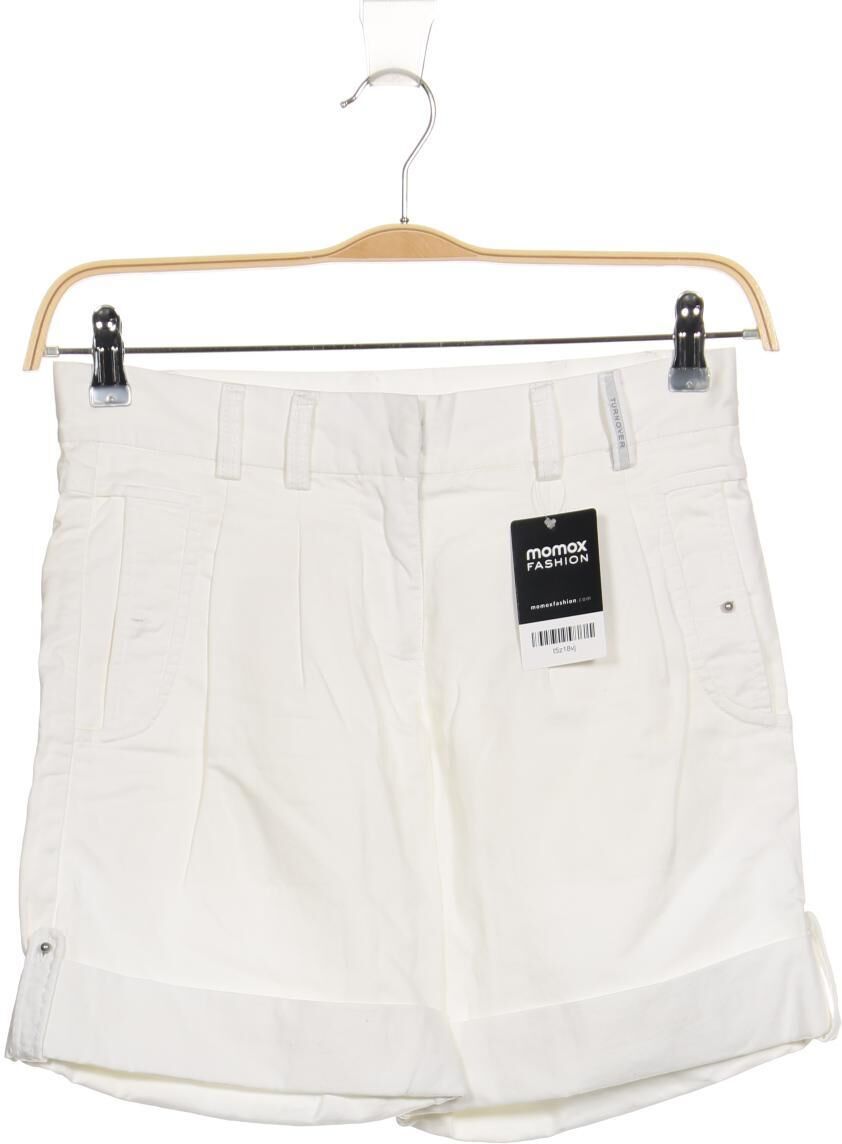Turnover Damen Shorts, Cremeweiß, Gr. EU 34, Baumwolle - Second Hand