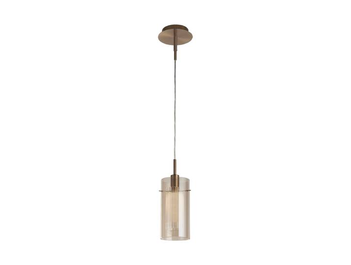 Dimmbare Pendelleuchte „Duo“ Transparent, Silber Searchlight