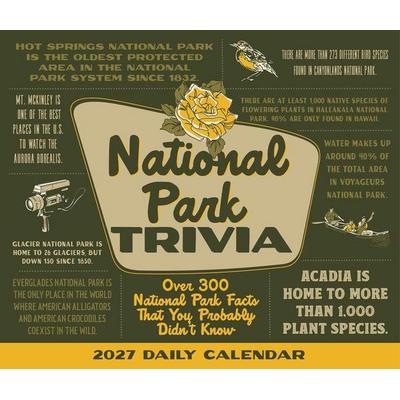 National Park Trivia 2027 5.4 X 6.2 Box Calendar