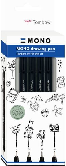 Fineliner Tombow MONO drawing set Bold (4)