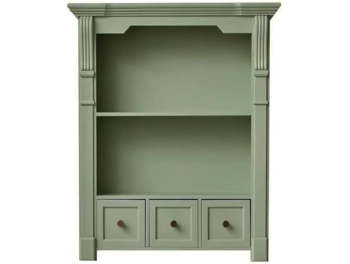 Vintage-Wandschrank Mit 3 Schubladen, Wandregal For Teetassen Und Dekorationsgegenstände