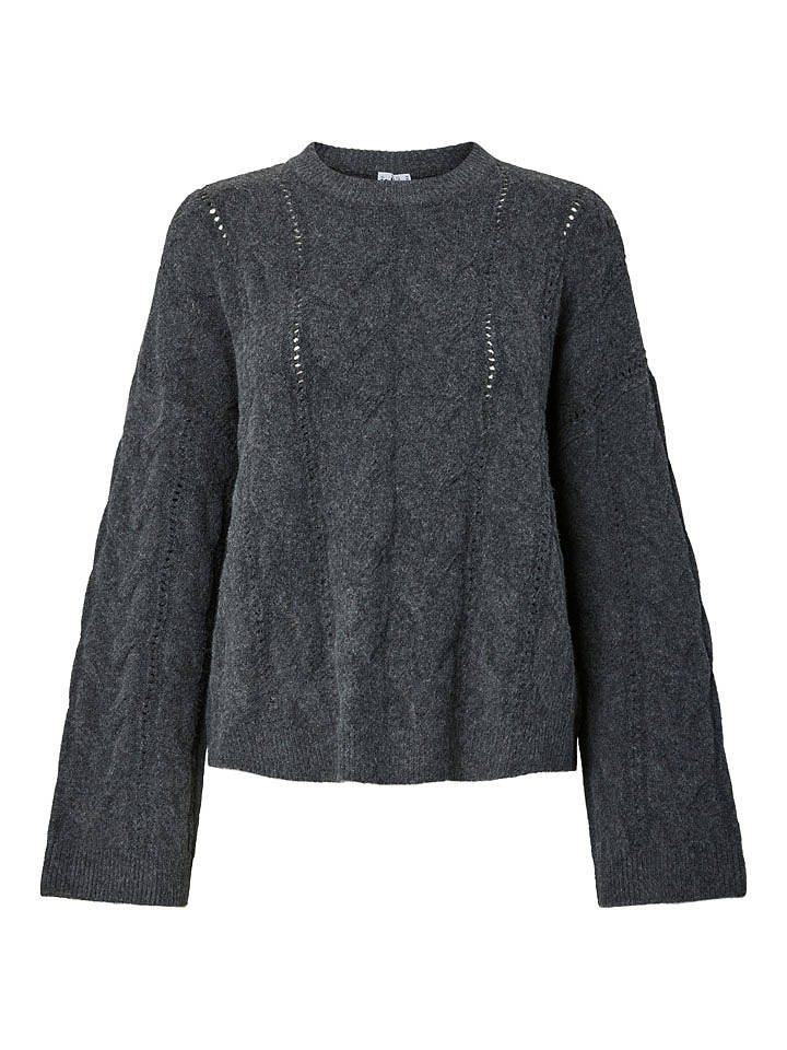 Pieces Pullover in Anthrazit - M