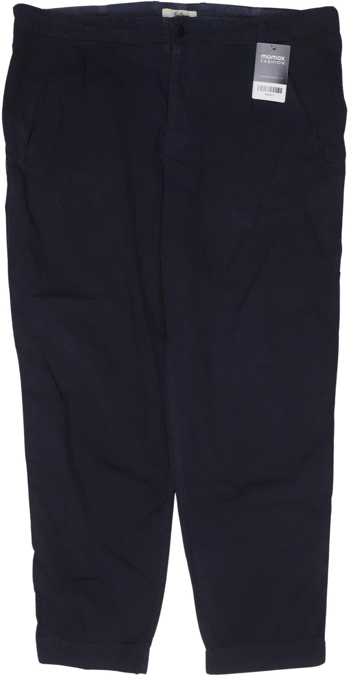 Folk Herren Stoffhose, Marineblau, Gr. XL, Baumwolle - Second Hand
