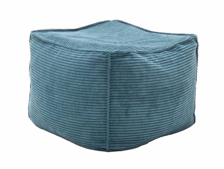 Pure Home Lifestyle Hocker quadratisch medium NOPPA, petrol, Stoff