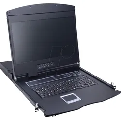VALUE 26990132 - 19 Zoll KVM Konsole, 19" TFT mit Tastatur CH