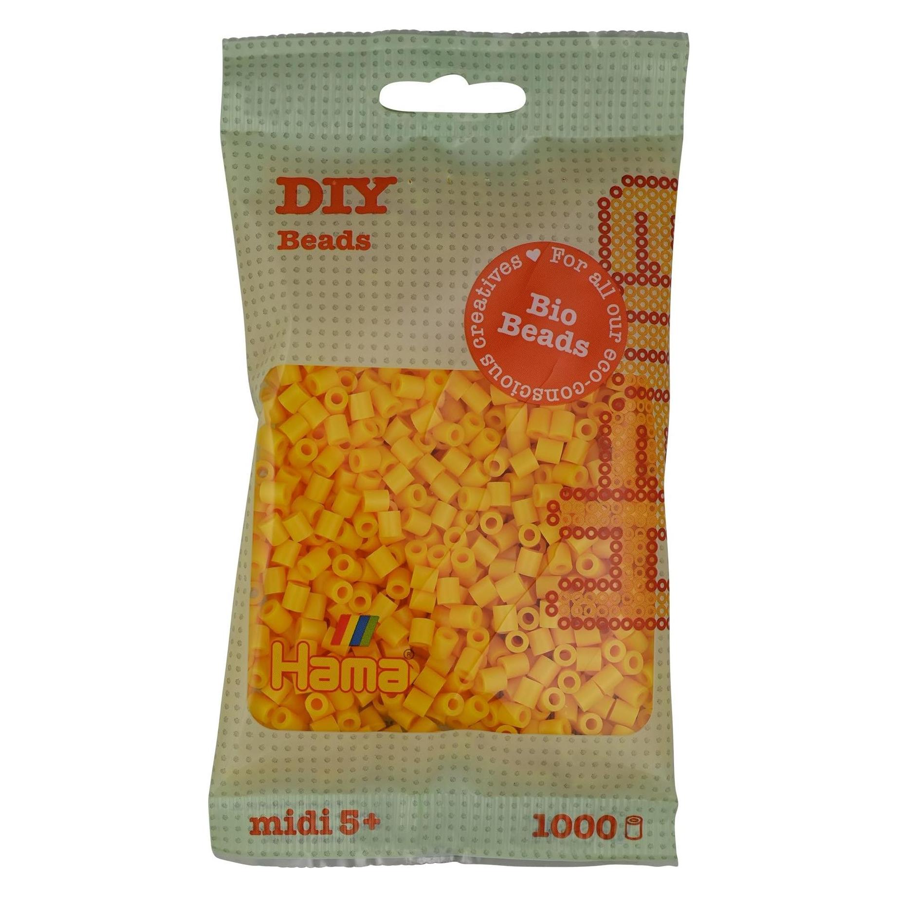 Hama Bio Bügelperlen - Gelb (003), 1000 Stück. (371203)