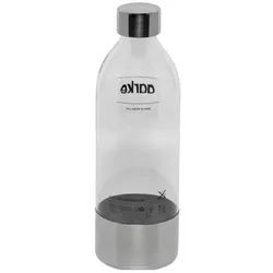 Aarke Flaschen für Wassersprudler, Wassersprudler Zubehör, Transparent, Silber