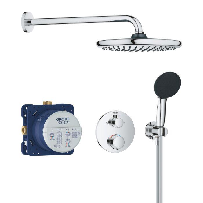 Grohe Precision Thermostat Duschsystem Unterputz 34883000 Unterputz mit Vitalio Start 250, chrom
