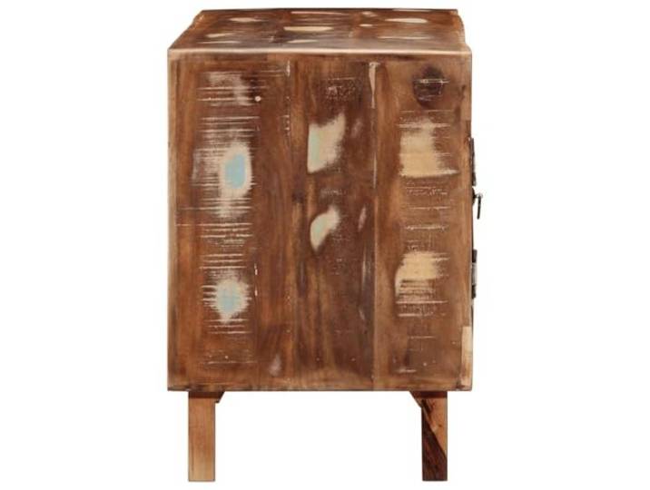 KTHLBRH TV-Schrank 105 x 46 x 32 cm aus Massivholz Zwei praktische Türen, großer Stauraum, Füße aus Holz, pflegeleicht