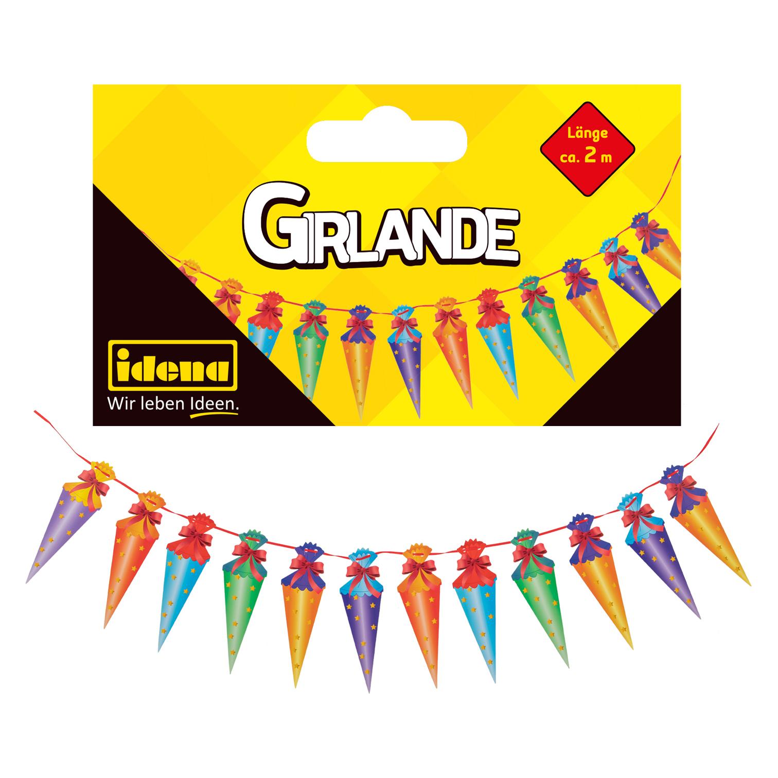 Idena Girlande Schulstart 12 Schultüten FSC-Mix (22692173)