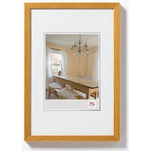 walther-design Bilderrahmen Peppers BP318E, 13 x 18 cm, Echtglas, Holzrahmen, eiche