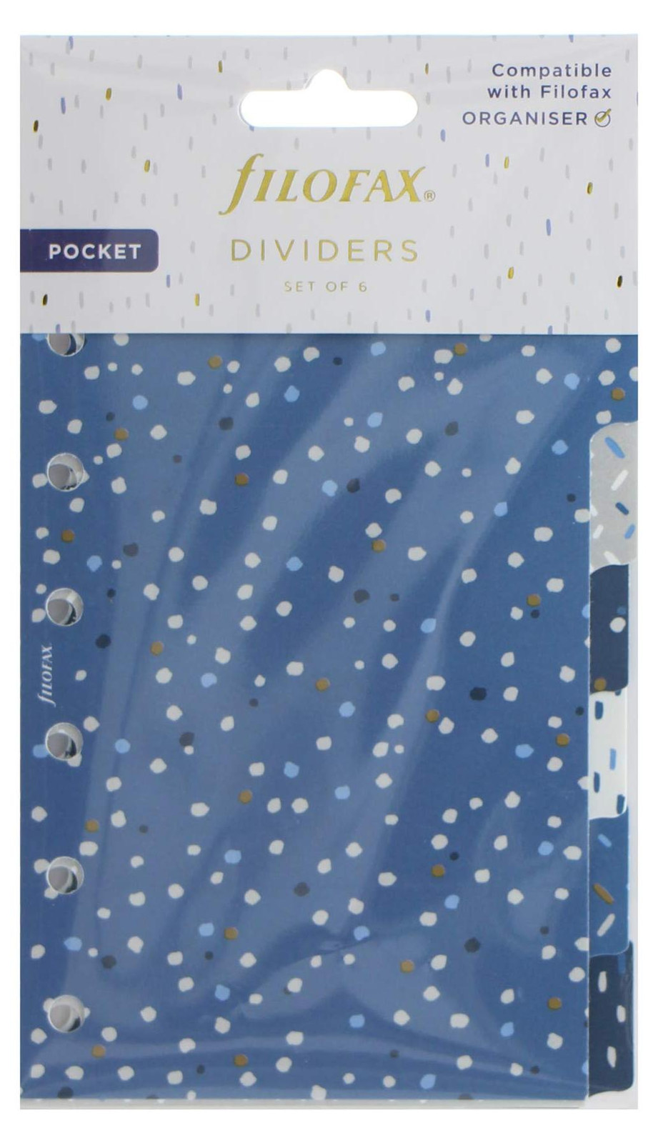 Filofax 132764 scheidingsbladen blauw (indigo)