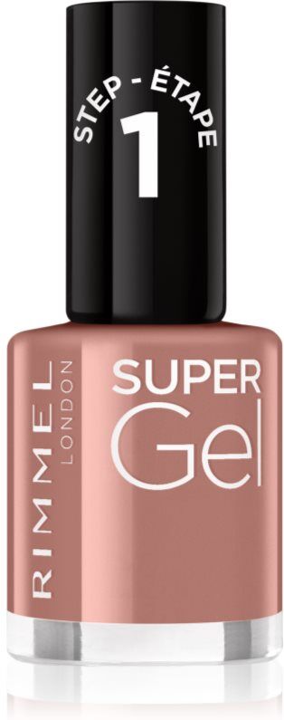 Rimmel Super Gel gel nail polish without UV/LED sealing shade 033 R&B Rose 12 ml