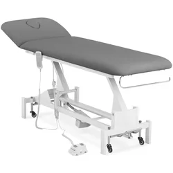 Physa, Massageliege + Massagesessel, Massageliege elektrisch Massagebank Therapieliege Massagetisch 200kg Grau/Weiss