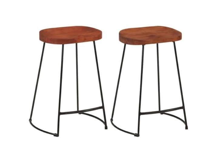 GHVBNMF Gavin Barhocker 2er Set 45x40x63cm aus Massivholz Mango Ergänzung für Ihre Küche oder Bar. Robustes Mangoholz mit pulverbeschichtetem Eisenrahmen für hohe Stabilität.