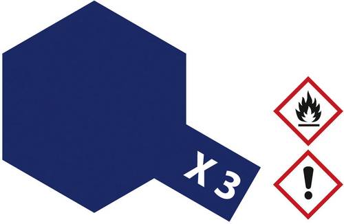 Tamiya Acrylfarbe Königsblau (glänzend) X-3 Glasbehälter 23ml