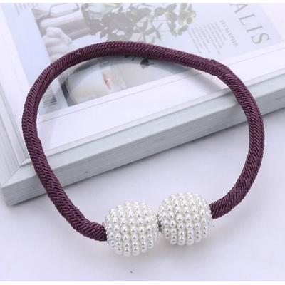 Uplifted Finds Pearl Magnetic Curtain Clip Tie Back Holder For Home Curtain Decor 2 Pcs purple 2