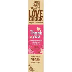 Lovechock Riegel Granatapfel, Himbeere & Erdbeere bio