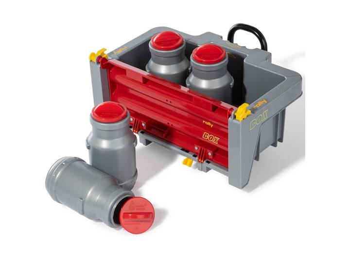 RollyBox Rolly Toys Grau Kunststoff - Farbe: grau/rot
