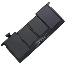 AccuCell Akku passend für Apple MacBook Air 11 (2 Zellen, 4800 mAh), Notebook Akku, Schwarz