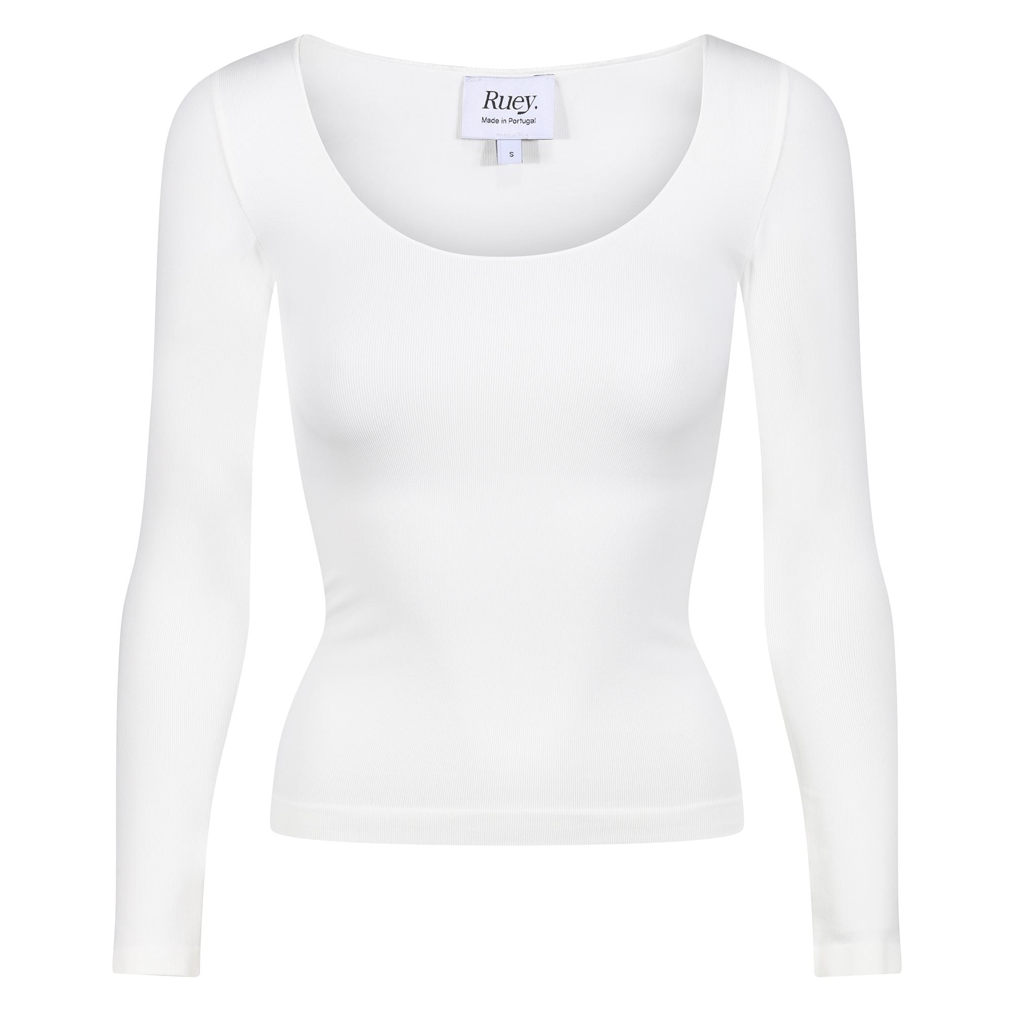 Damen Essentials Langarmtop formend aus recyceltem Stretch-Material im Alltagsfit