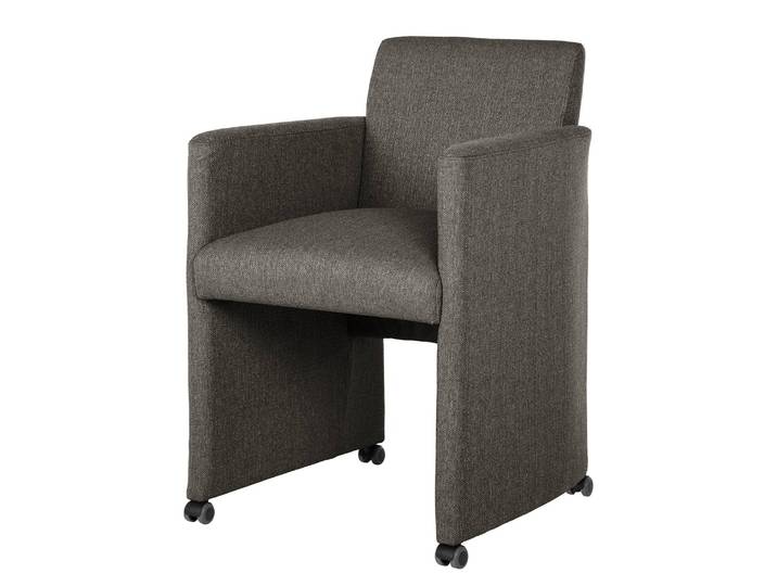 Sessel Konna Grau/Fango Flachgewebe 59 x 86 x 65cm