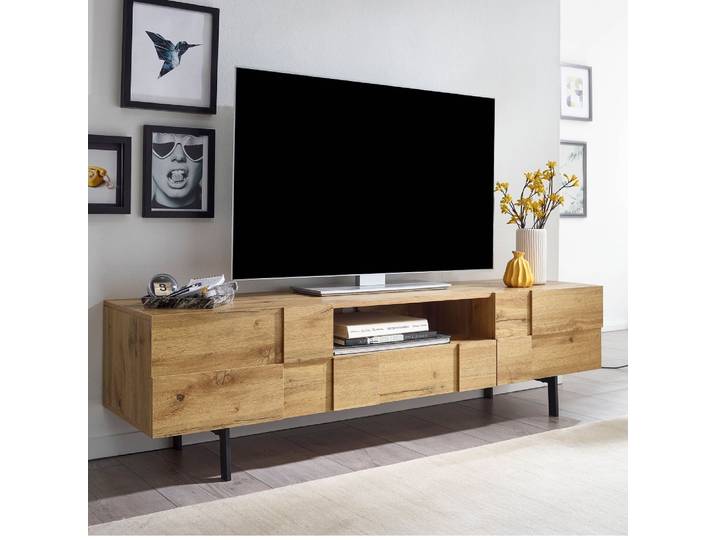 TV-Board Checka 2 , Eiche , braun