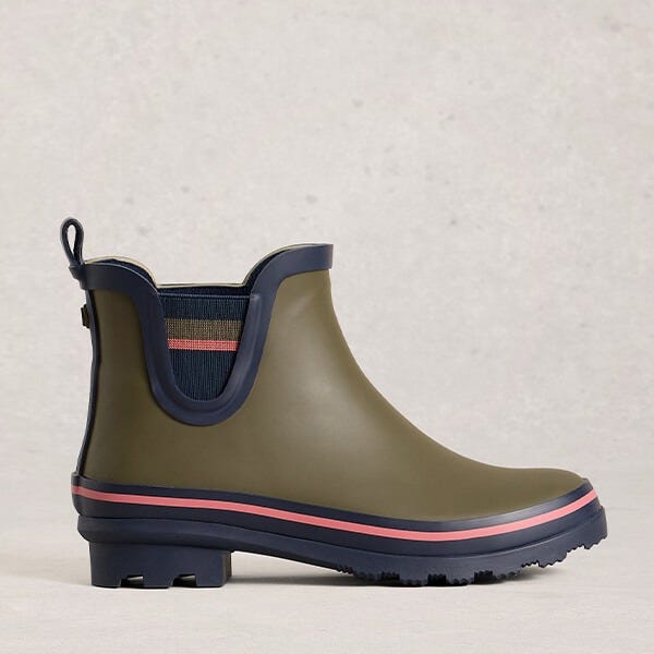 White Stuff Puddle Wellie Boots Khaki Green