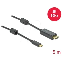 DELOCK 85972 - Kabel, USB-C > HDMI, 4K 60Hz, aktiv, DP Alt, St./St. 5 m