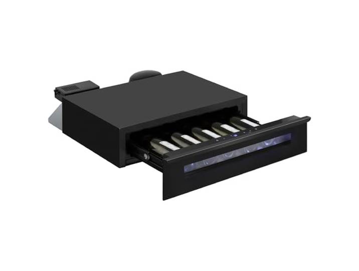 Amica Weintemperierschublade freistehend 13 l X‑Type Design 5‑Flaschen‑Kapazität elektronische Steuerung UV‑Schutz – weintemperierschraenke Schwarz