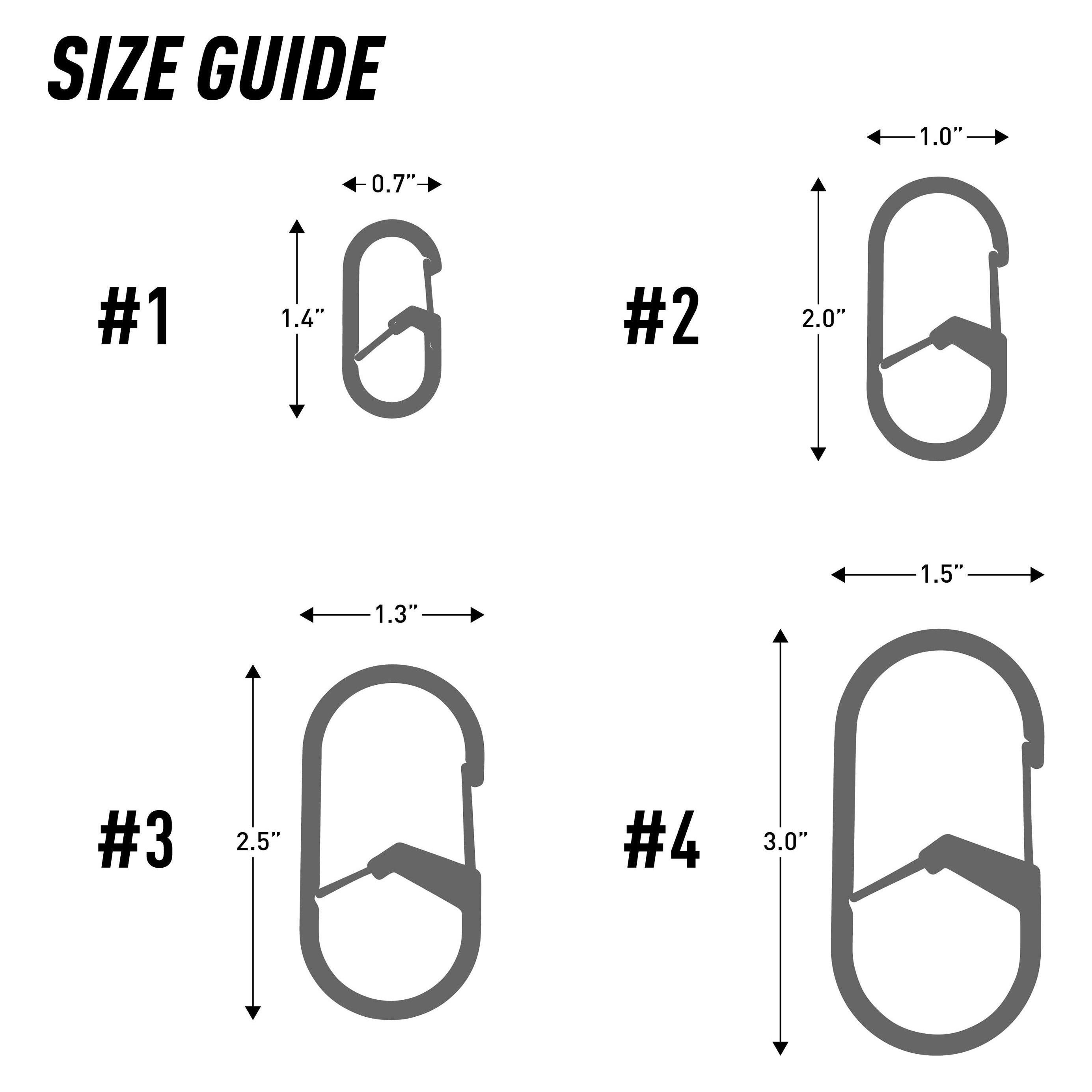 Nite Ize NiteIze Karabiner G-Serie Doppelkammerkarabiner. #4 (GS4-11-R6)
