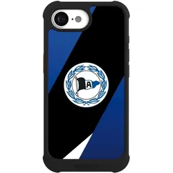 Nivocase Hülle für Apple iPhone 16e Stossfeste Handyhülle NIVOmax Case Schwarz Arminia Bielefeld DSC (Apple iPhone 16e), Smartphone Hülle, Schwarz