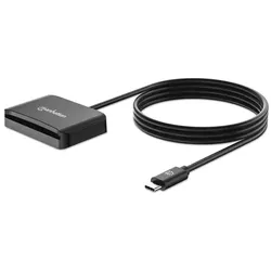 Manhattan 102742 Smart-Card-Lesegerät USB USB Typ-C Schwarz