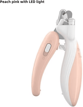 Inspire Picks TrimEase LED Pet Nail Clipper & Electric Grinder Set peach Pink