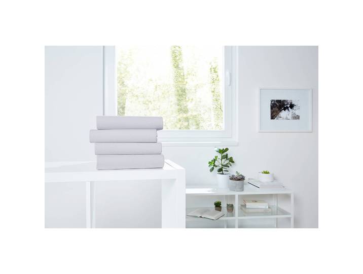 Drap-housse en jersey Lom 100 x 200cm Gris/Gris clair
