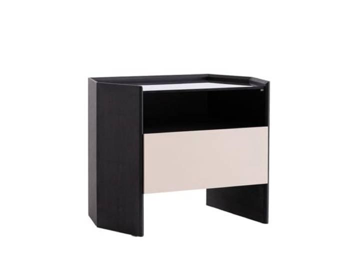 YCCHAH Bett mit Stauraum Italienischer Nachttisch, einfaches Schlafzimmer, aus Glass, nordischer Stil, Wohnzimmer-Seiteneckregal Desktop