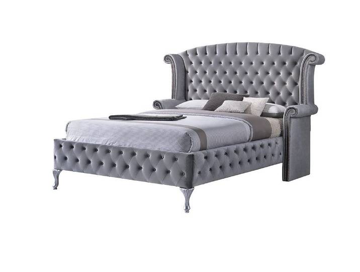 Xlmoebel Polsterbett Nostalgie Bett Chesterfield im eleganten englischen Design (Chesterfield Bett 4062292302404), Hergestellt in Europa