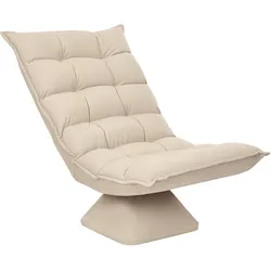 RELAXSESSEL Stahl, Leinenimitat, Beige