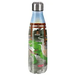 Step by Step Isolierte Edelstahl Trinkflasche Ninja Kimo