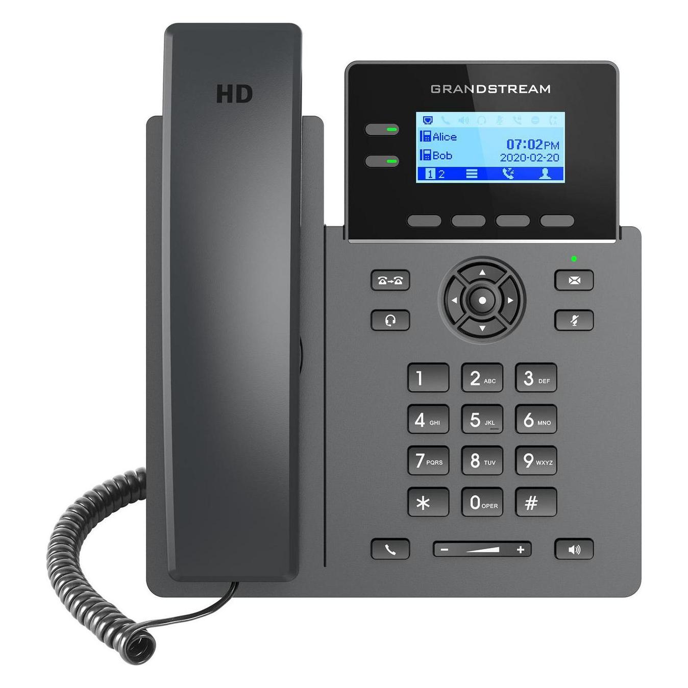 Grandstream Ip Phone Black 2 Lines Lcd (GRP2602P)