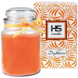 HS Candle Duftkerze im Bonbon Glas 16cm x Ø 10cm Honigmelone