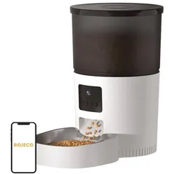 Rojeco 3L Automatic Pet Feeder WiFi with Camera (300 cl), Futternapf