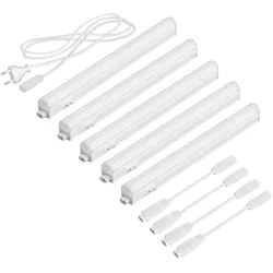 ledscom.de LED Unterbau-Leuchten Rigel, je 31,3cm, je 397lm, warm-weiß, 5er Set