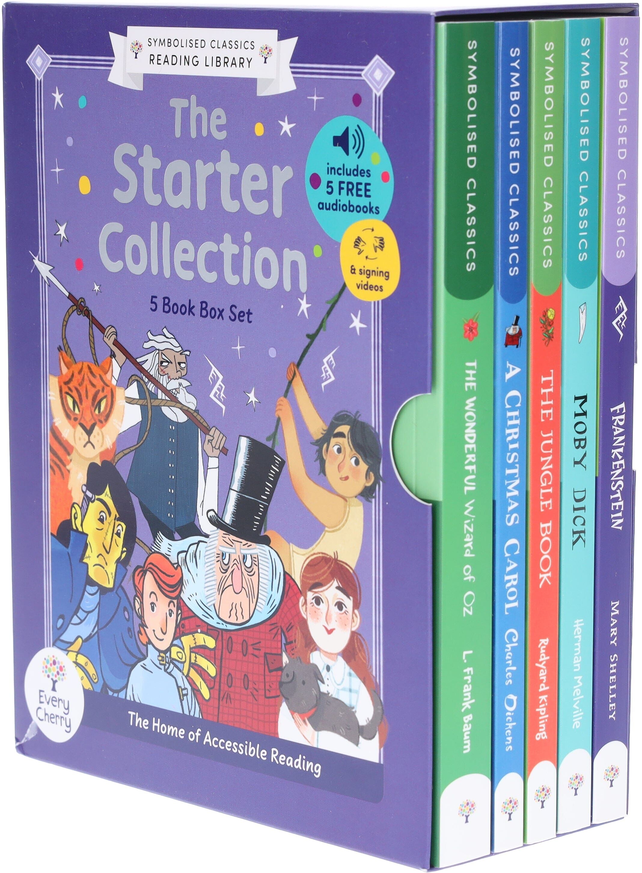 Symbolised Classics Reading Library: The Starter Collection 5 Books Boxed Set - Ages 7+ - Paperback Every Cherry Publishing