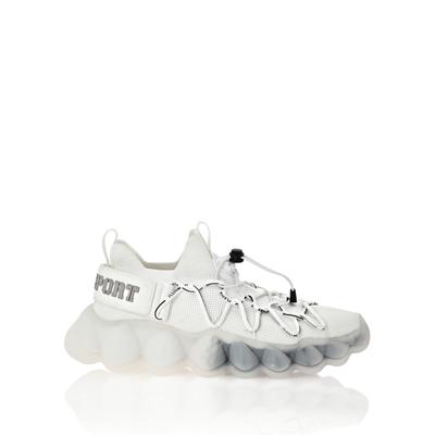 Sneaker PLEIN SPORT "Tiger", Damen, Gr. 40, Normalschaft, weiß (01, weiß), Schuhe Sneaker