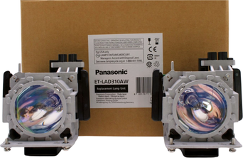 ET-LAD310AW Lamp & Housing TwinPack for Panasonic Projectors - 1 Year Warranty