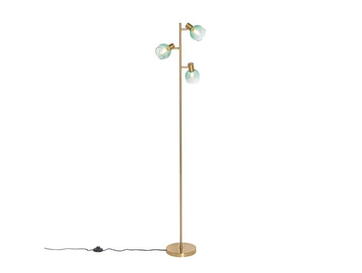 Lampadaire en acier vert