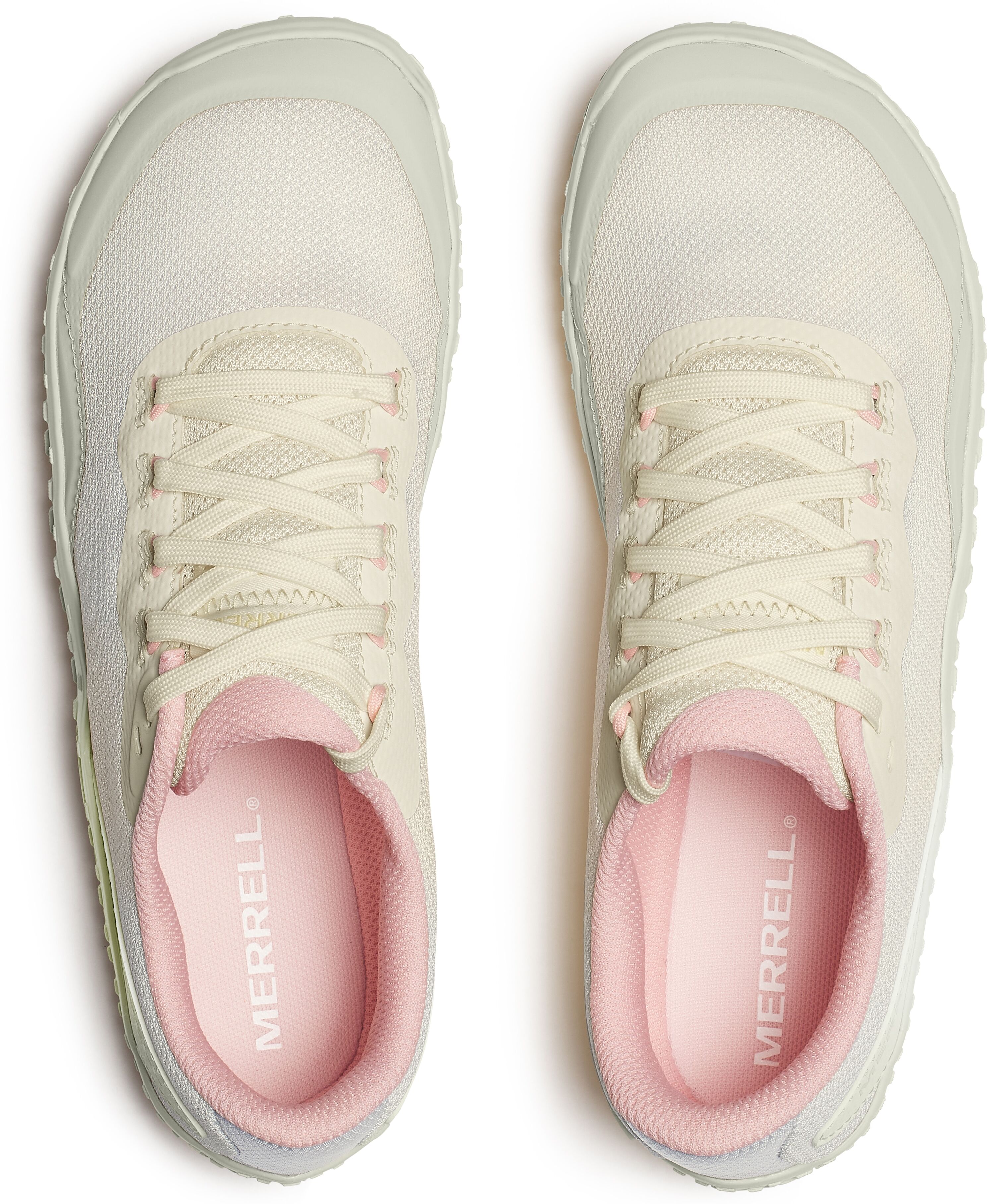 Barfussschuh MERRELL "VAPOR GLOVE 7", Damen, Gr. 40, atmungsaktiv, beige (sand dune), Synthetik, Schuhe Barfussschuh, mit Vibram Sohle sand dune 40, atmungsaktiv