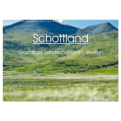 Schottland - grandiose Landschaften im Westen (Wandkalender 2027 DIN A3 quer), CALVENDO Monatskalender